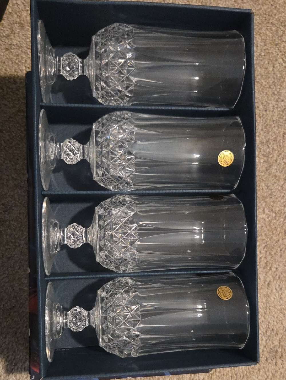 Crystal Goblet Wine Glasses - Clear (Set of 4)